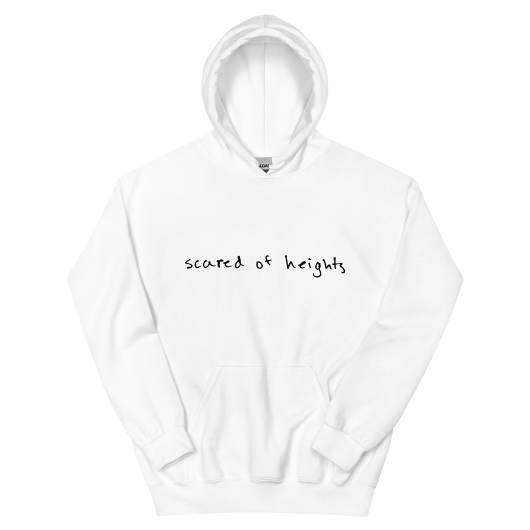 Handwritten "Scared of Heights" Hoodie
